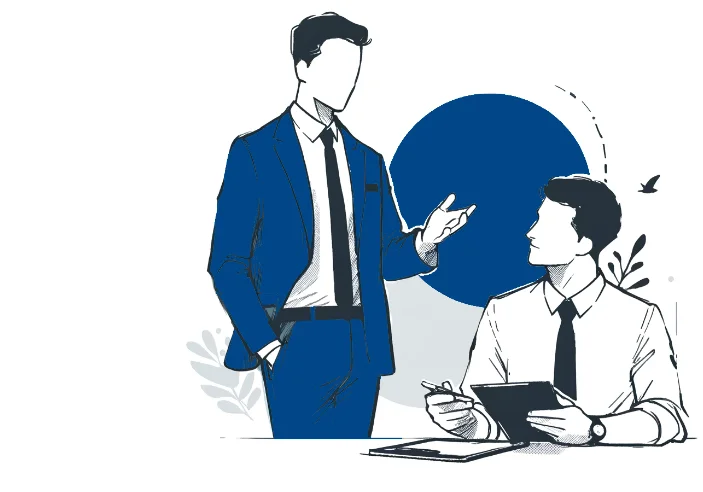 Two Men Consulting